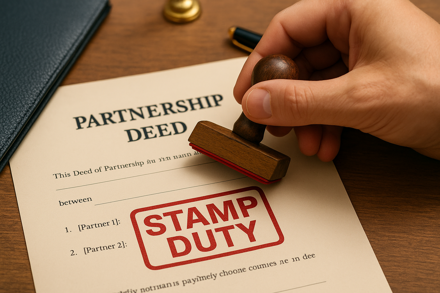 Stamp duty and registration for partnership deeds in India