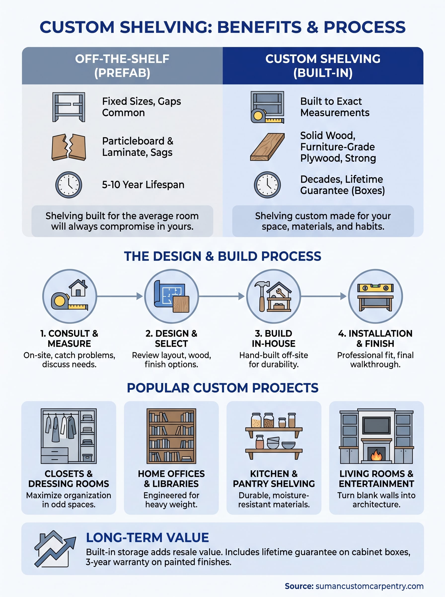 custom shelving infographic