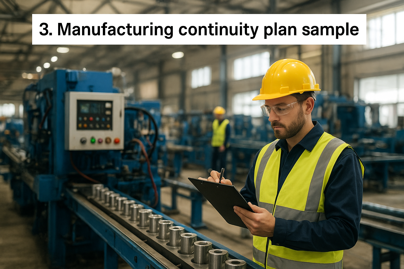 3. Manufacturing continuity plan sample