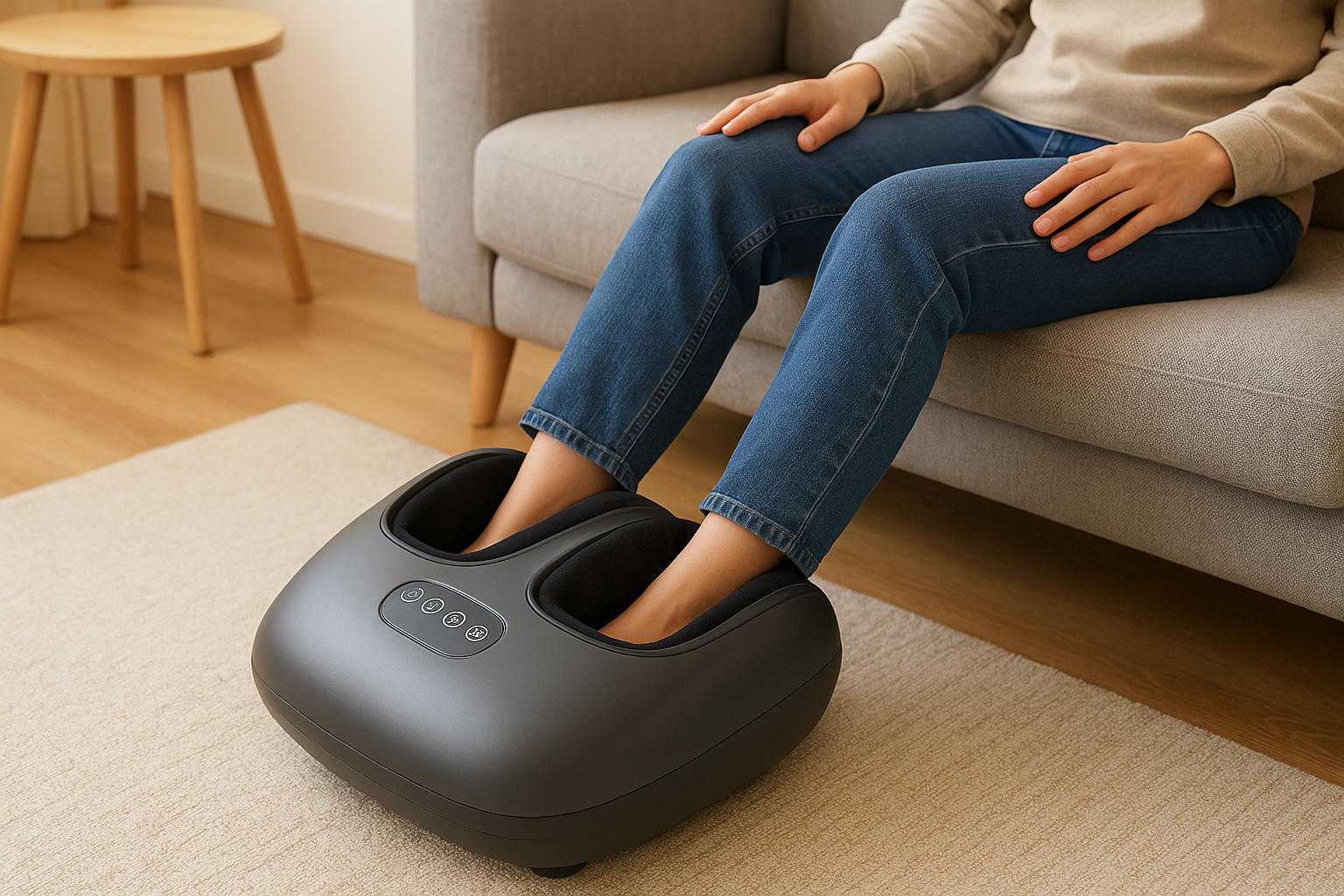 3. Shiatsu air-compression foot massager