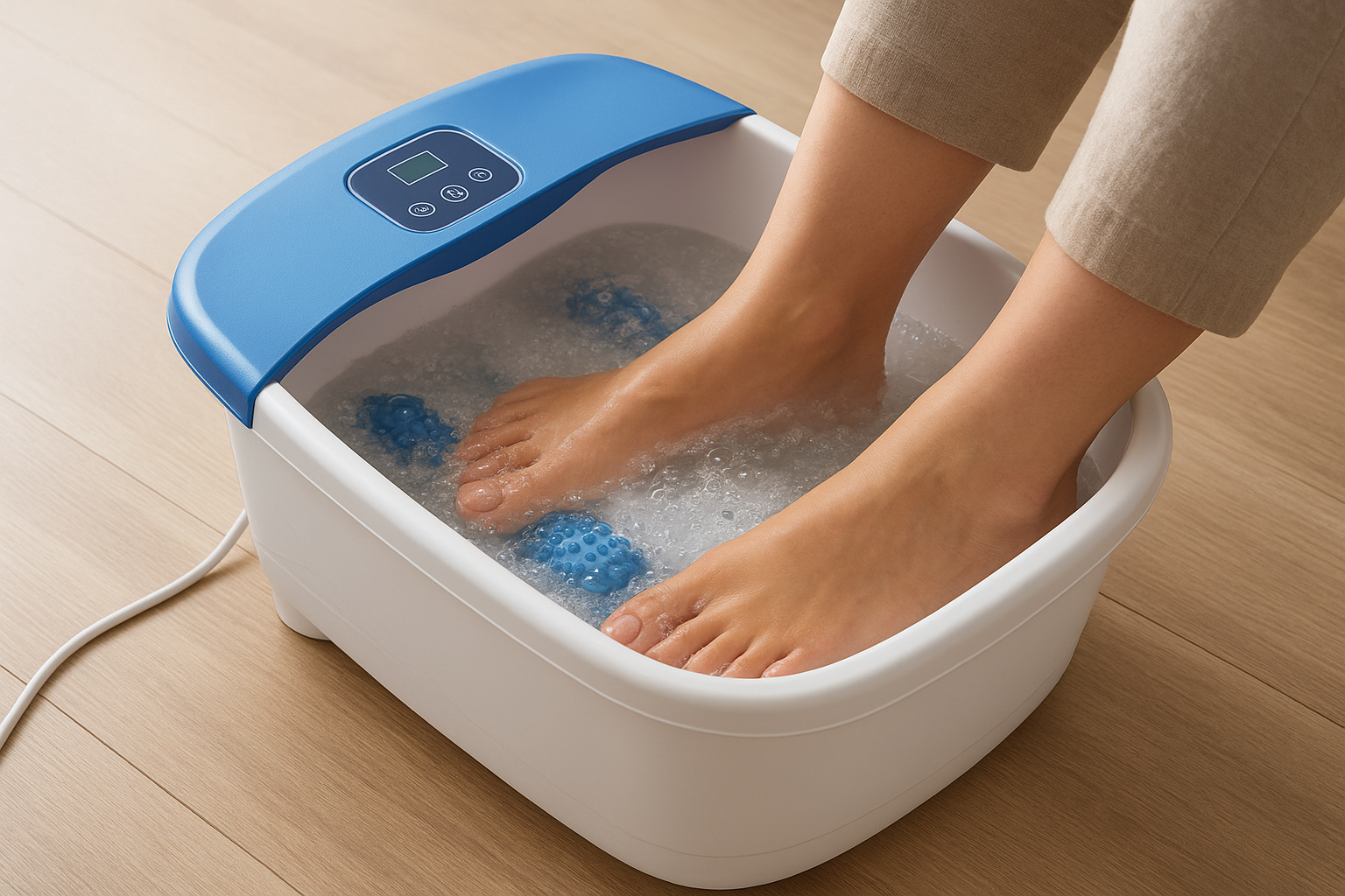 7. Heated foot spa and massage bath
