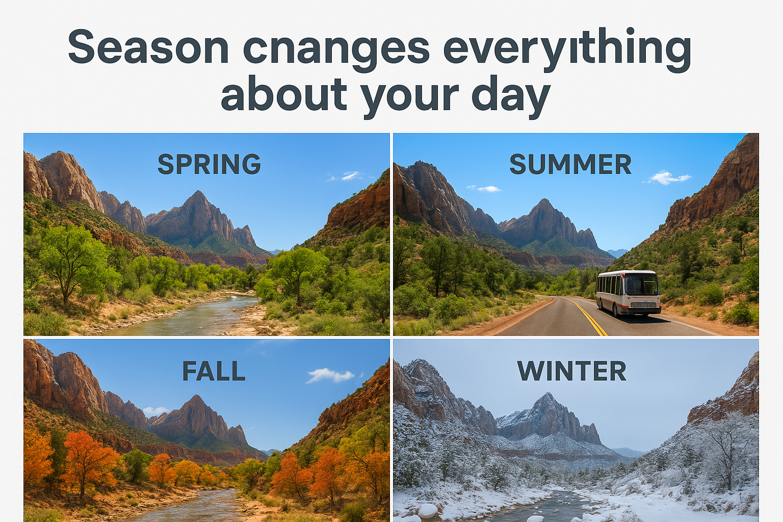 Season changes everything about your day