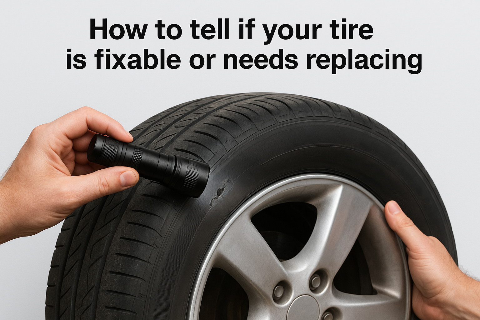 Flat Tire from a Pothole: Fixable or Time for a Tow? How to tell if your tire is fixable or needs replacing