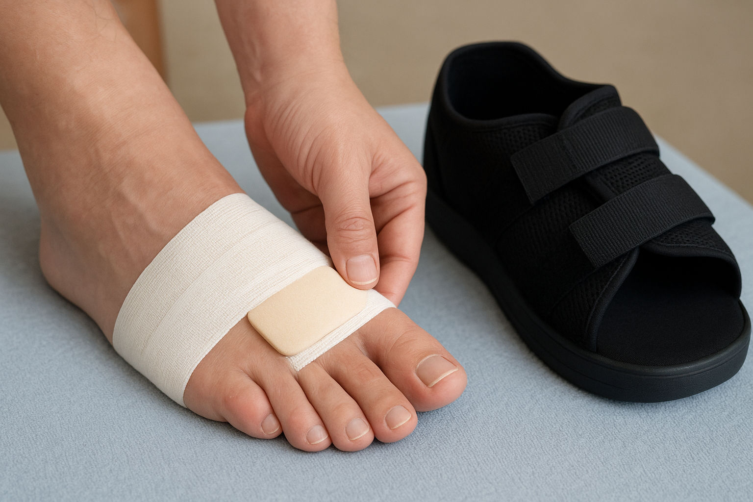 Step 3. Offload pressure and protect your foot