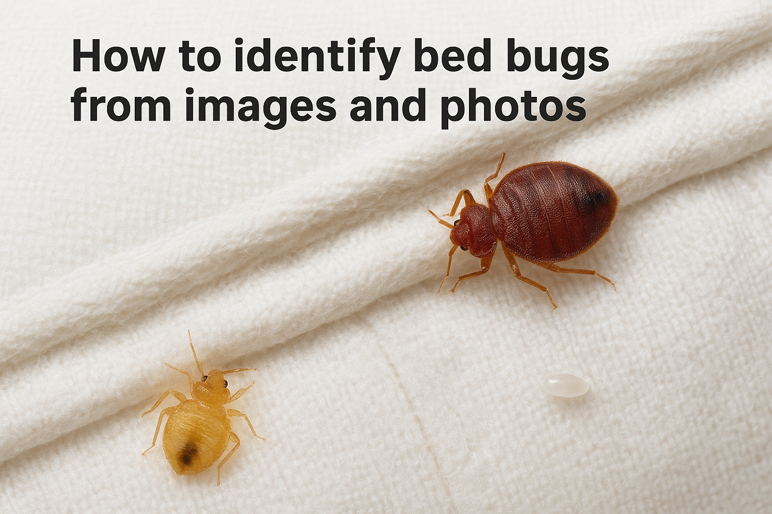 Bed Bugs in Bed: Images to Identify an Infestation 1 How to identify bed bugs from images and photos