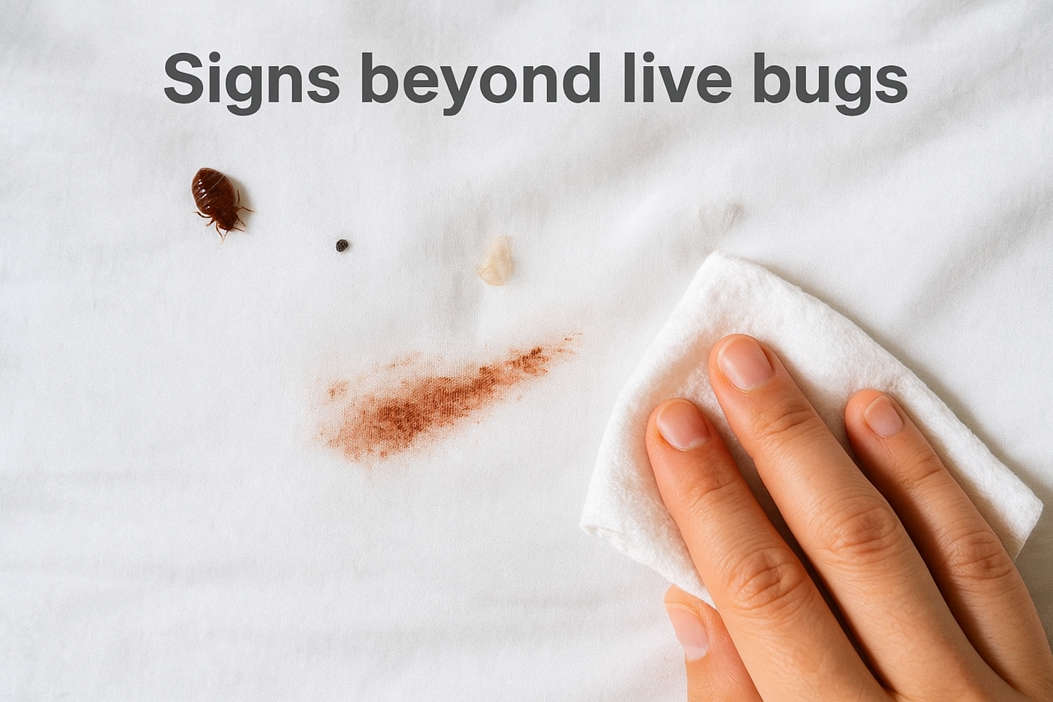 Signs beyond live bugs