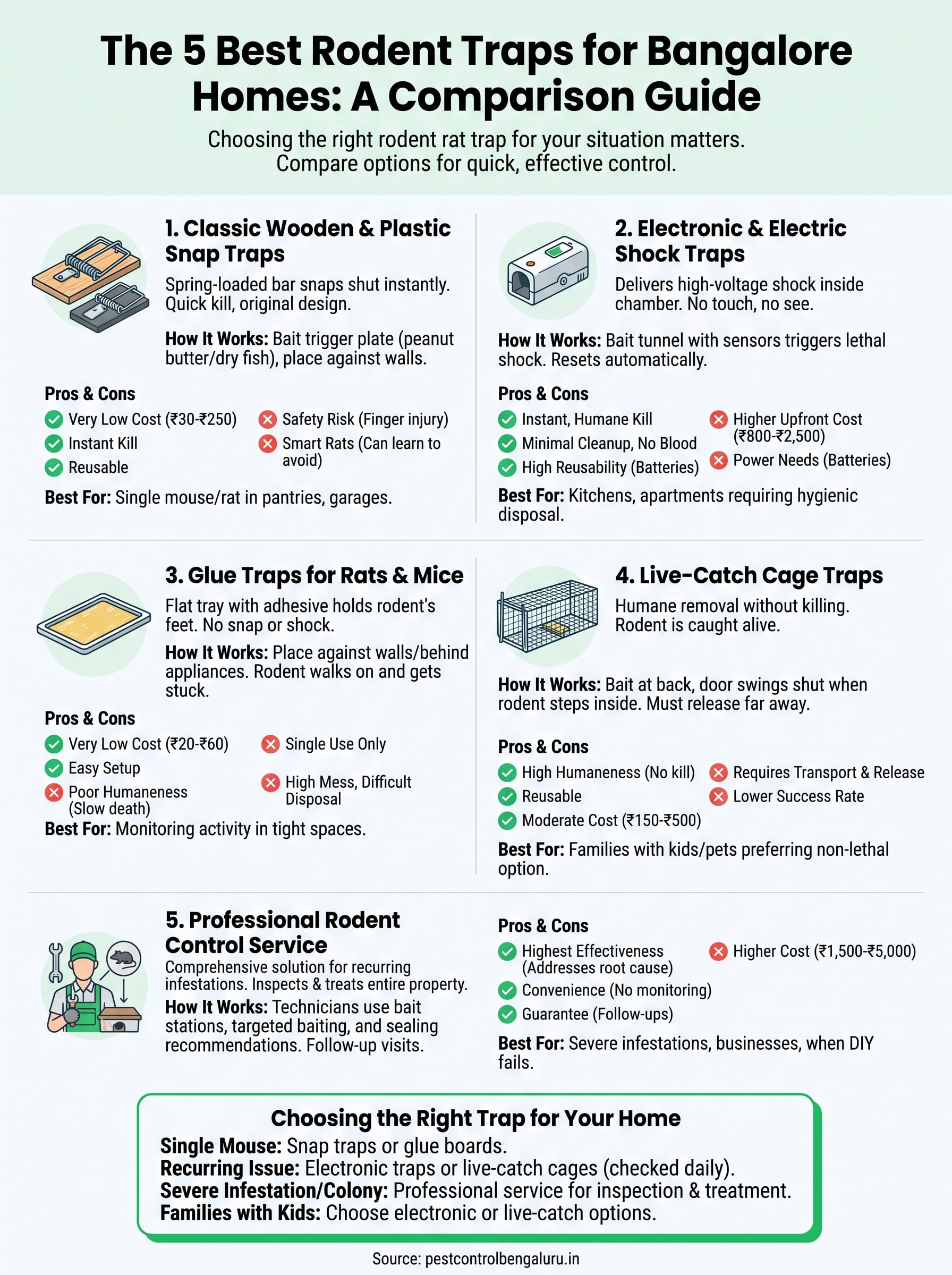 rodent rat trap infographic