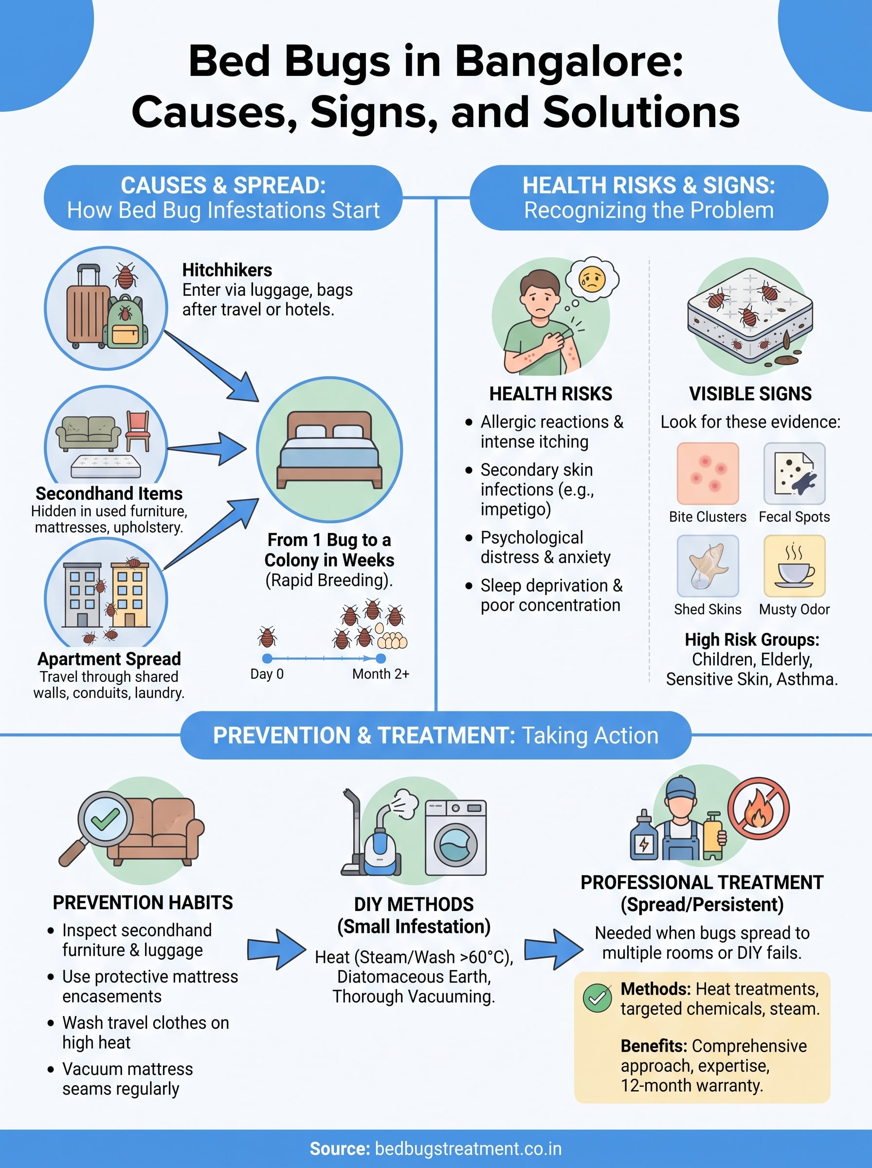 bugs in bed infographic