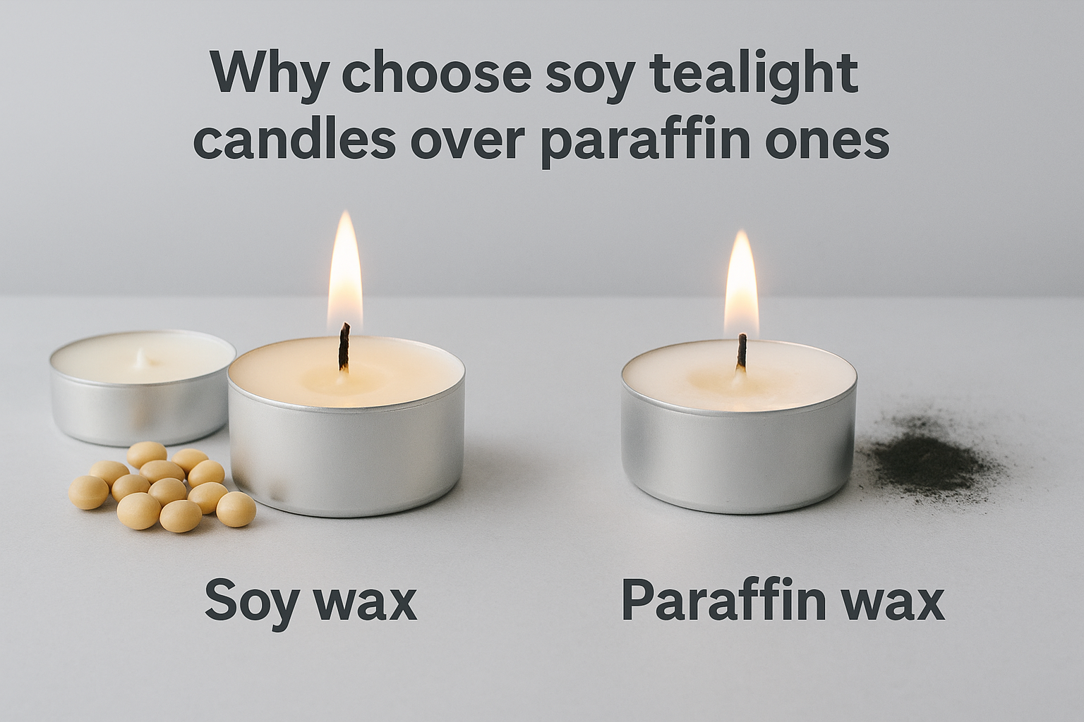 Why choose soy tealight candles over paraffin ones