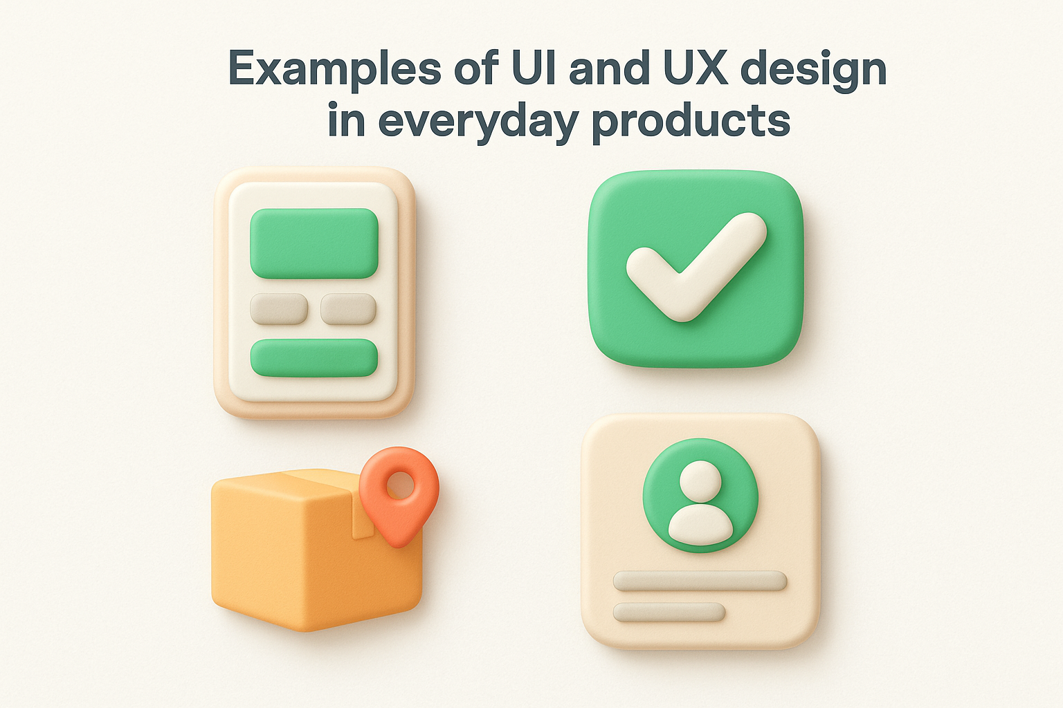 Examples of UI and UX design in everyday products