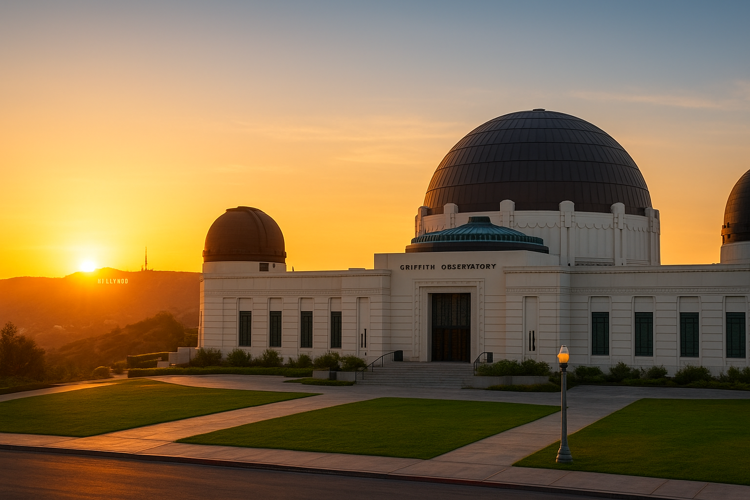 Sunrise at Griffith Observatory
