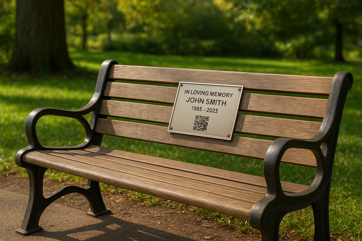 9. Public memorials like plaques and benches