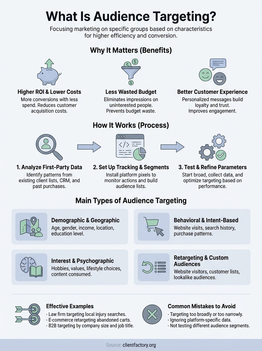 what is audience targeting infographic