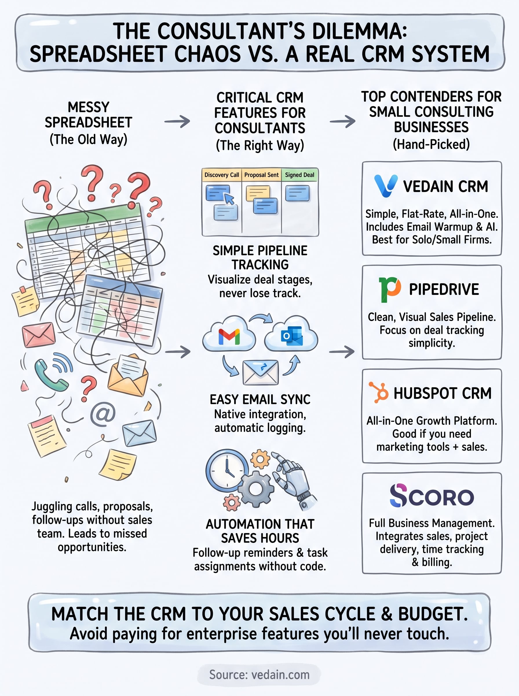 best crm for consultants infographic