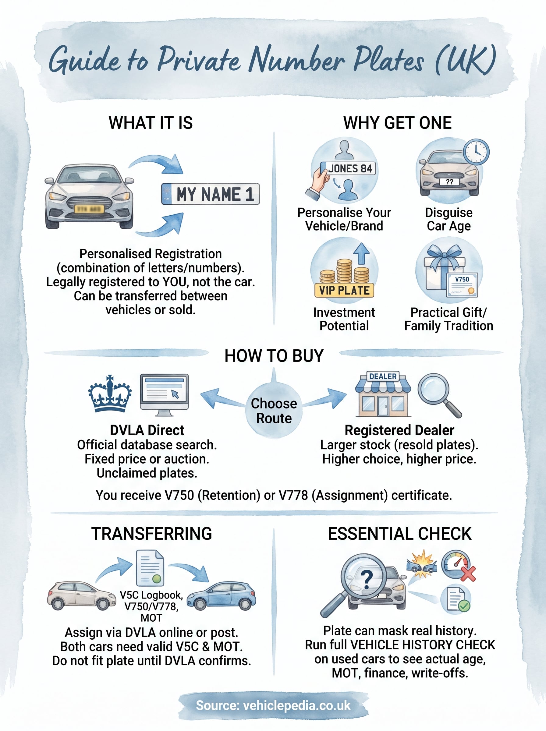 what is a private number plate infographic