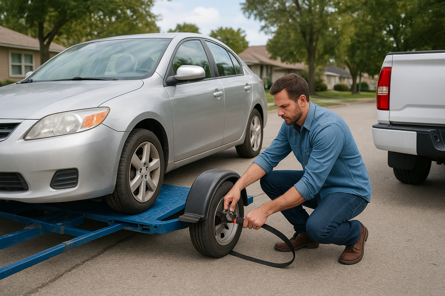 5. DIY towing with a rented dolly or trailer