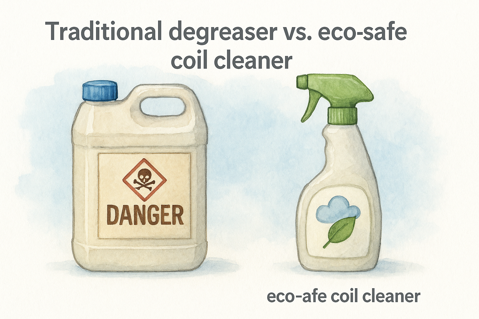 Traditional degreaser vs. eco-safe coil cleaner