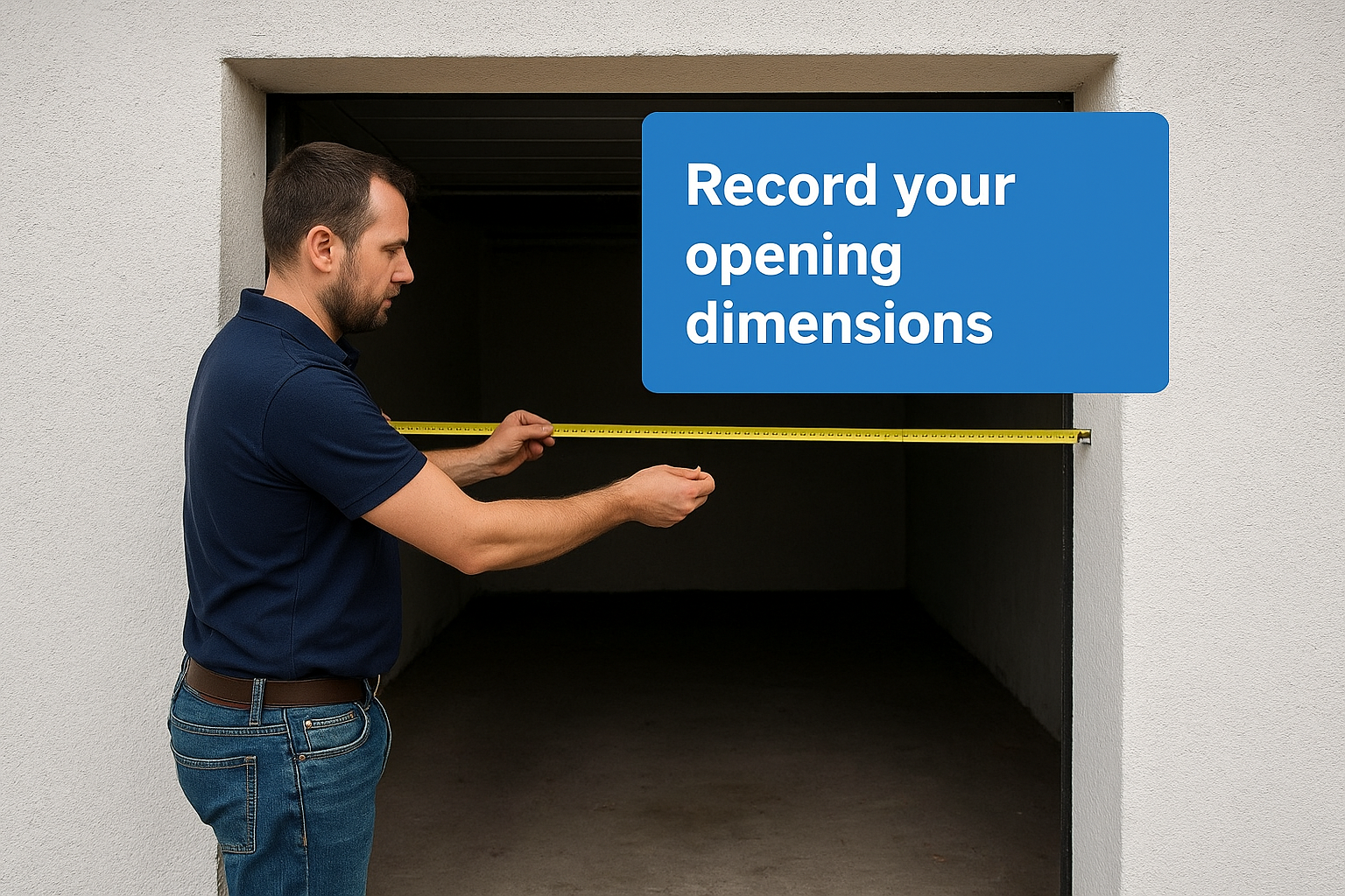 Record your opening dimensions