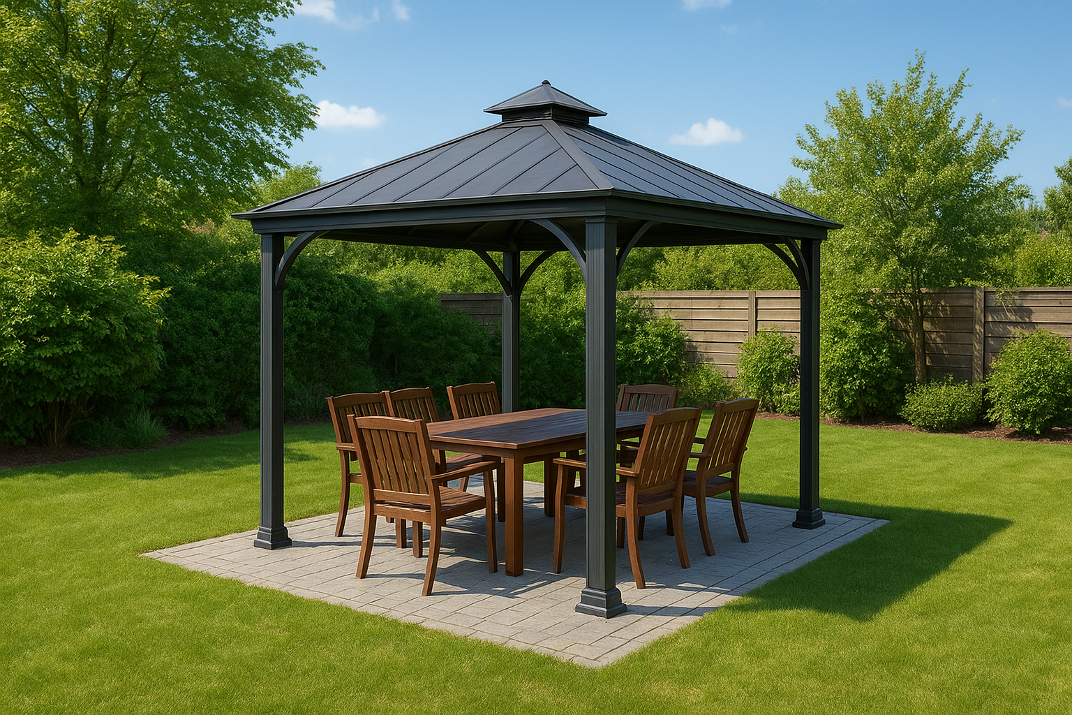 Match gazebo size to your available space