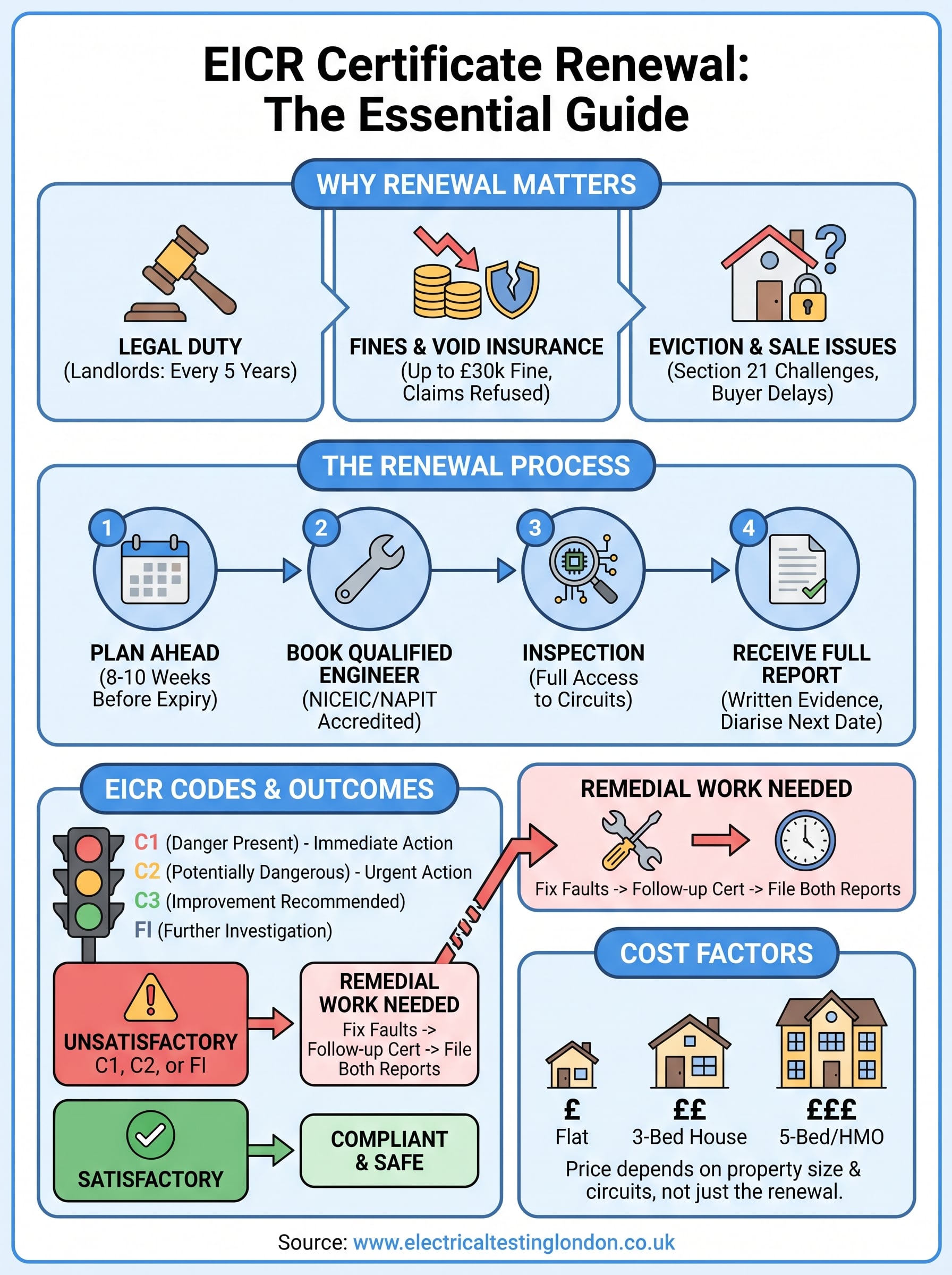 eicr certificate renewal infographic