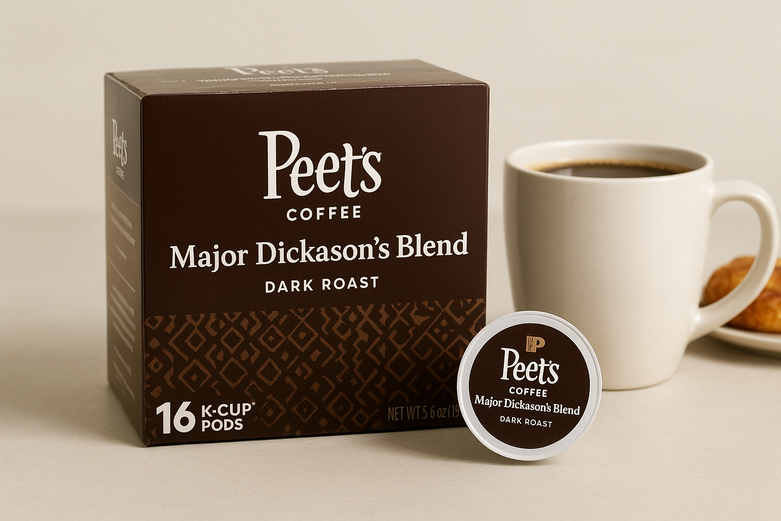 7. Peet's Coffee Major Dickason's Blend K-Cup pods