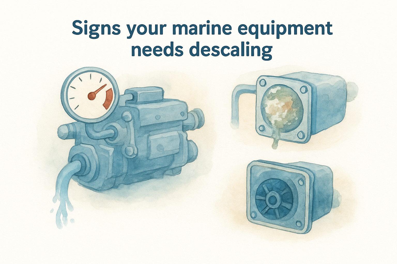 Signs your marine equipment needs descaling