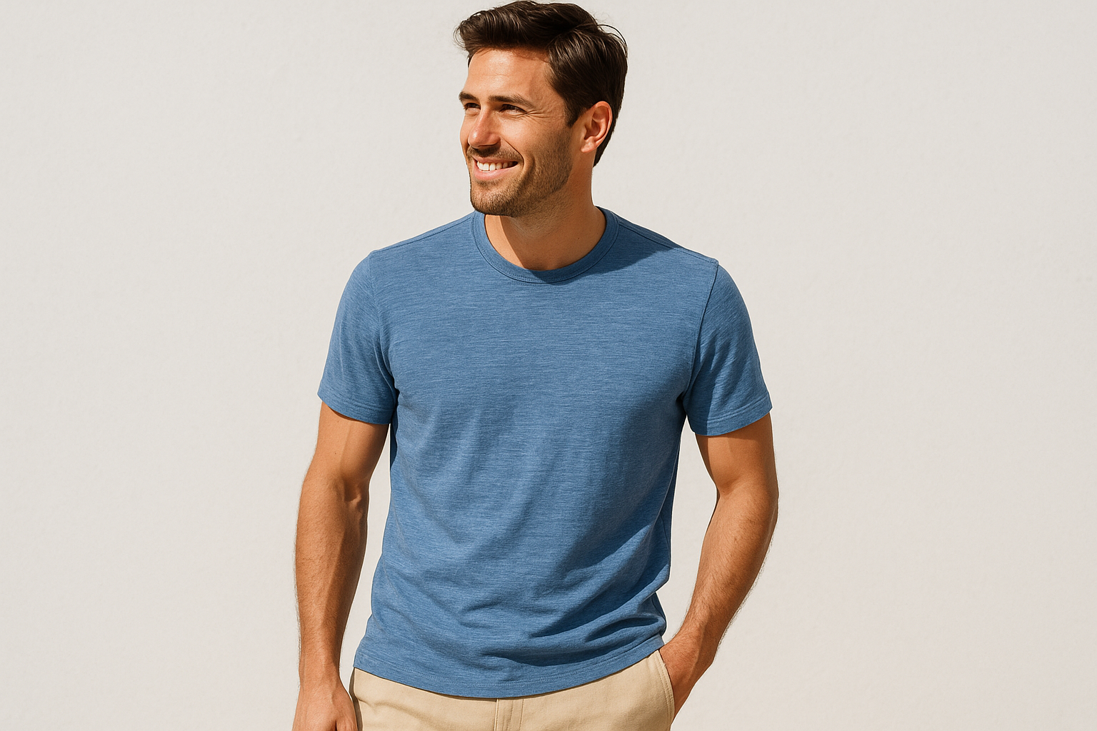 6. Linen-blend tees for maximum heat-beating airflow