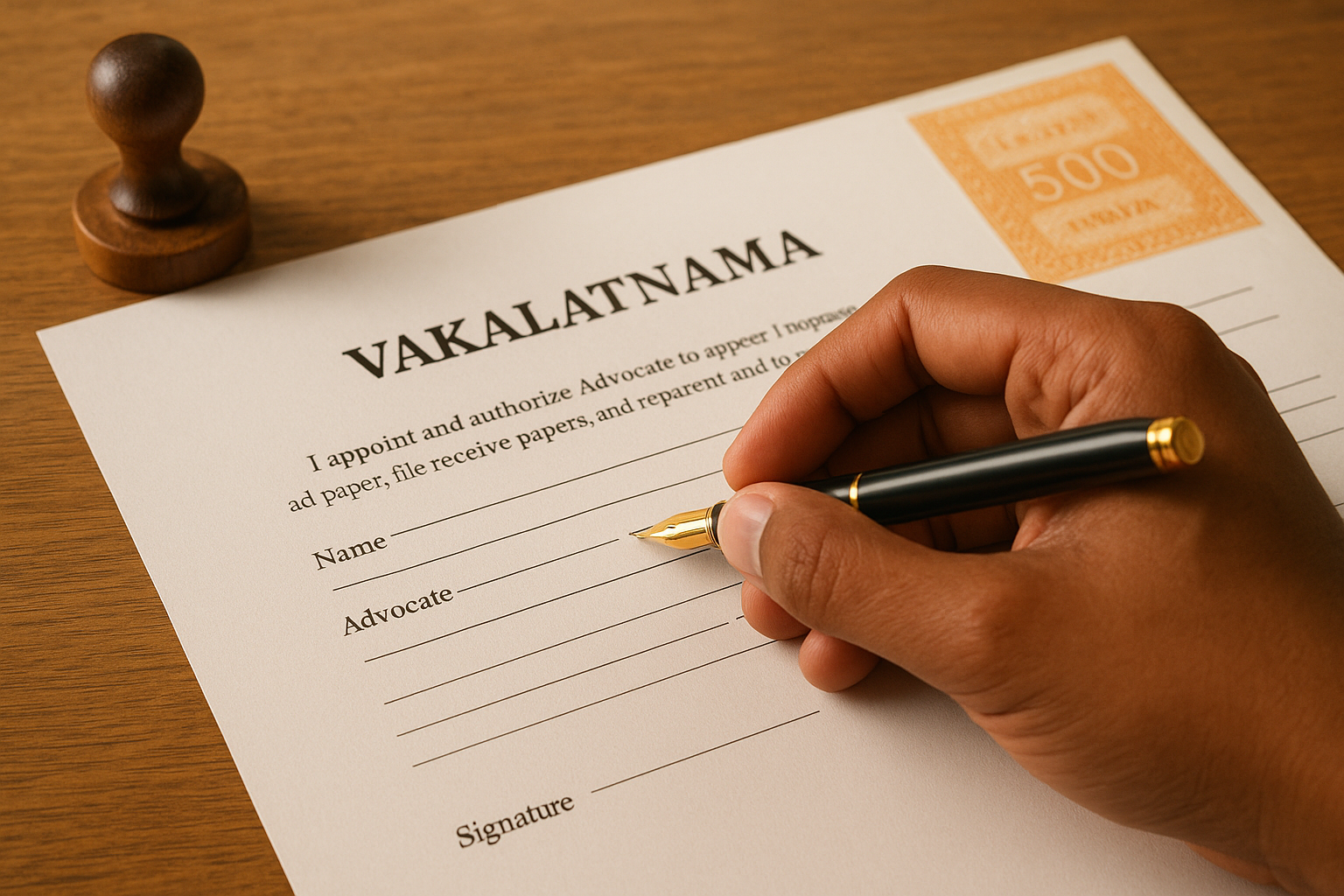 Common mistakes that get a vakalatnama rejected