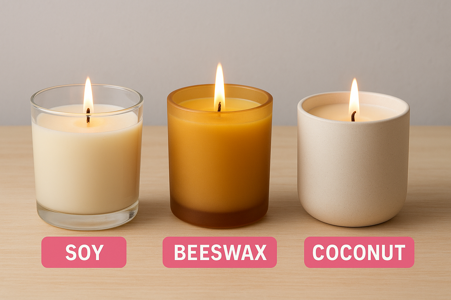 How soy stacks up against beeswax and coconut wax