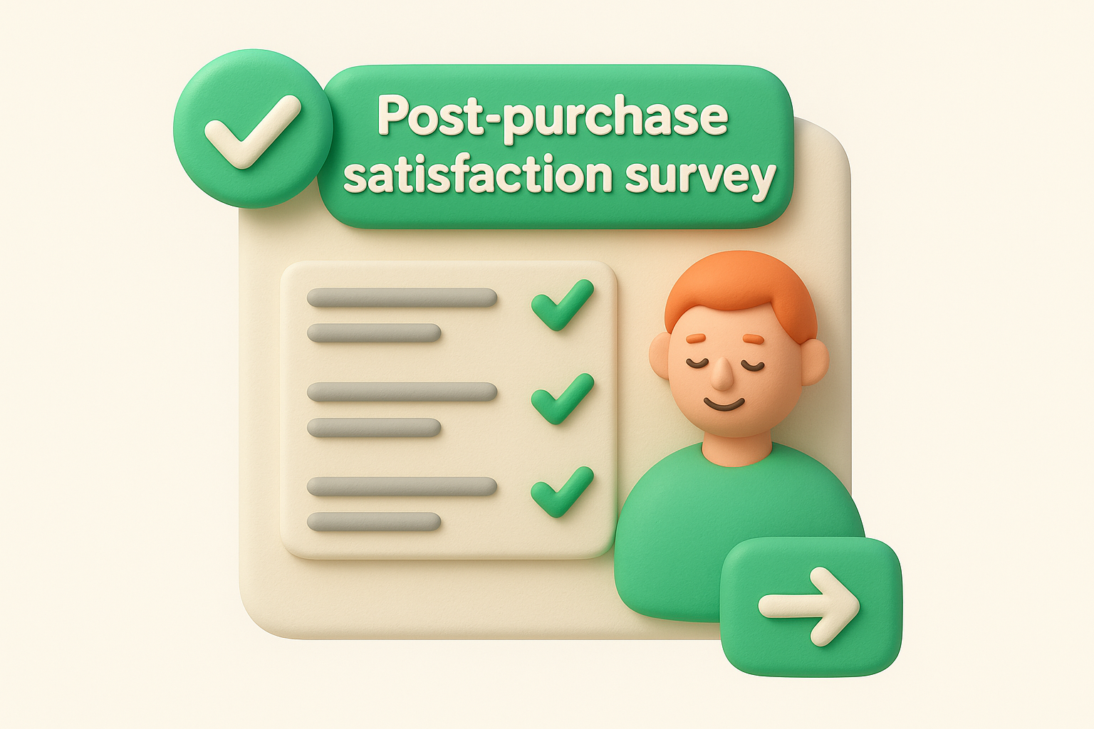 6. Post-purchase satisfaction survey template