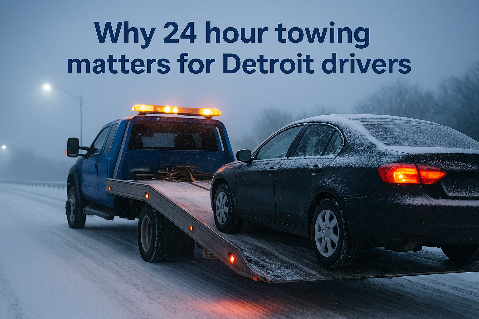 Why 24 hour towing matters for Detroit drivers