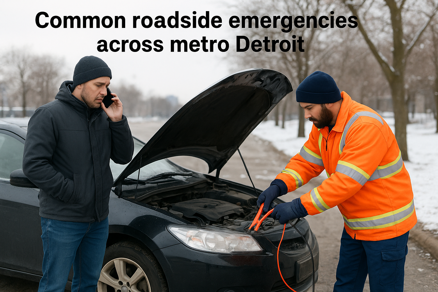 Common roadside emergencies across metro Detroit