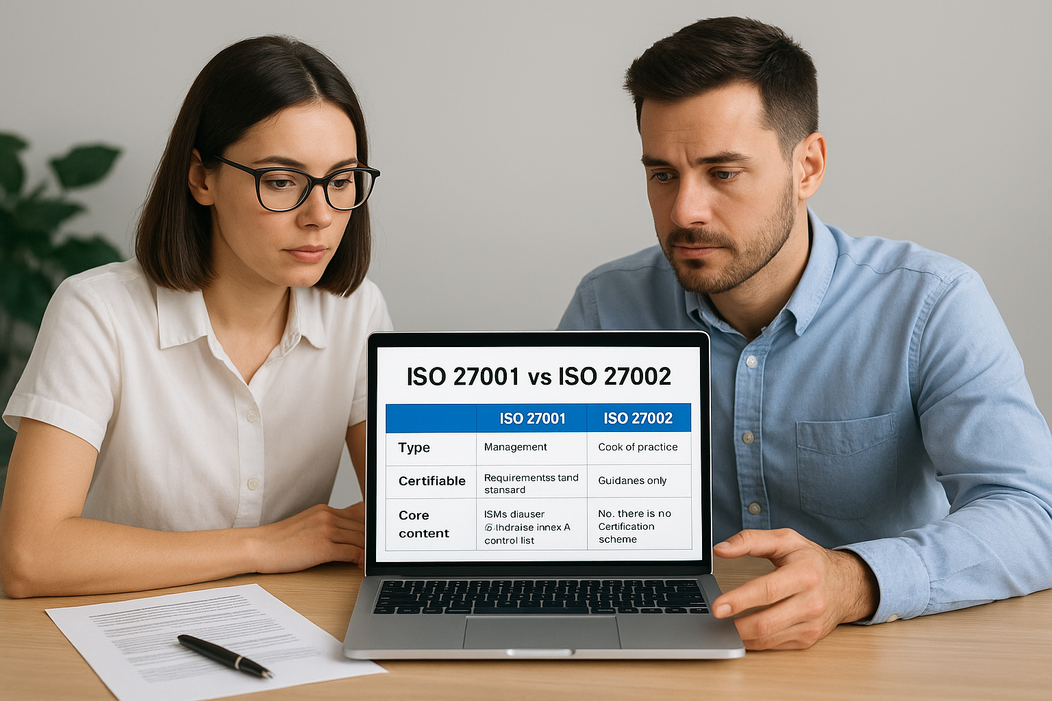 Key differences between ISO 27001 and ISO 27002 at a glance