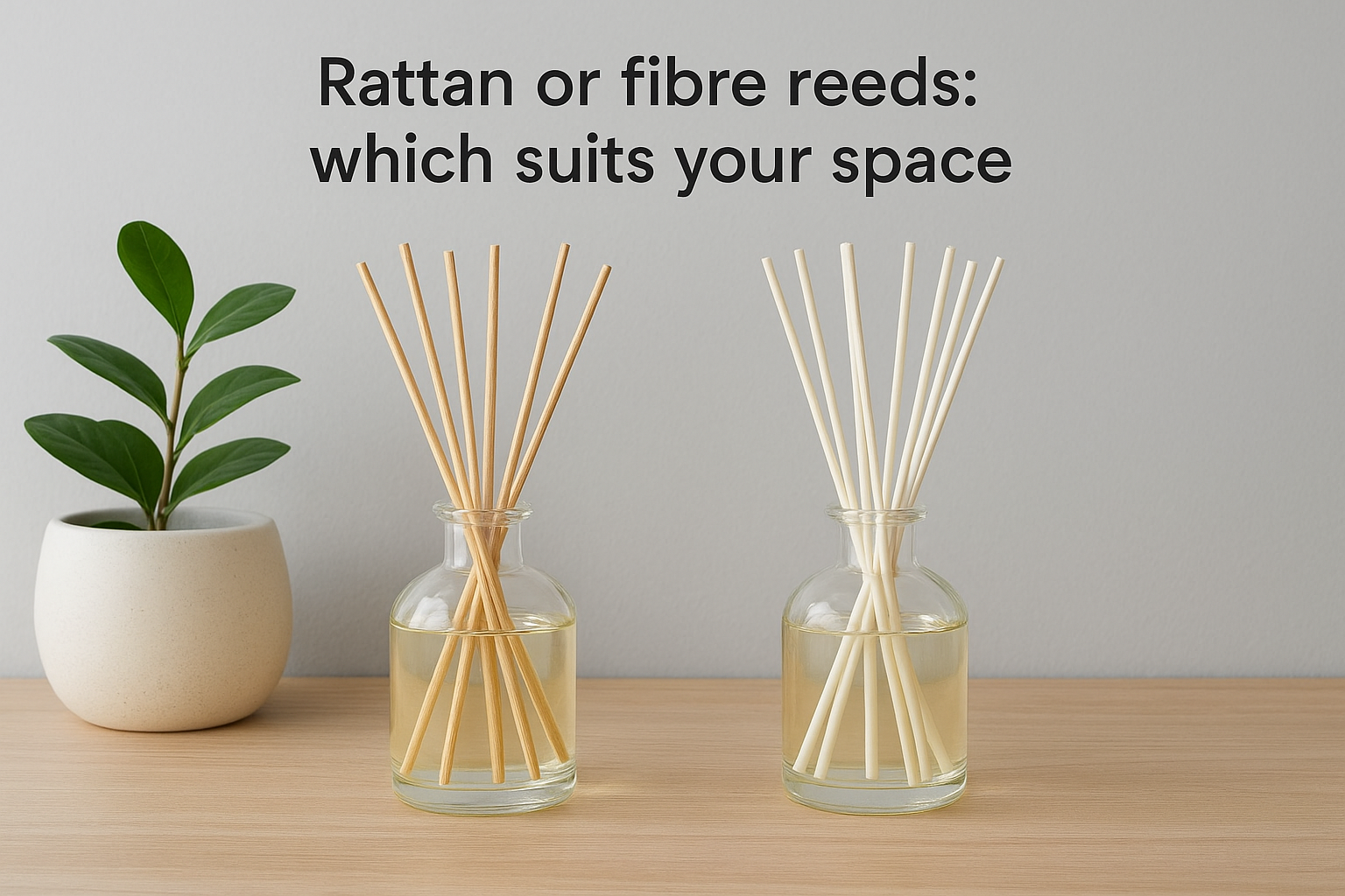 Rattan or fibre reeds: which suits your space