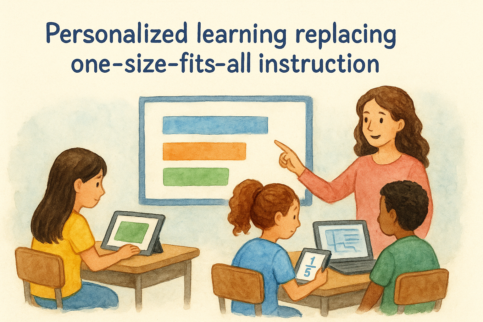 2. Personalized learning replacing one-size-fits-all instruction