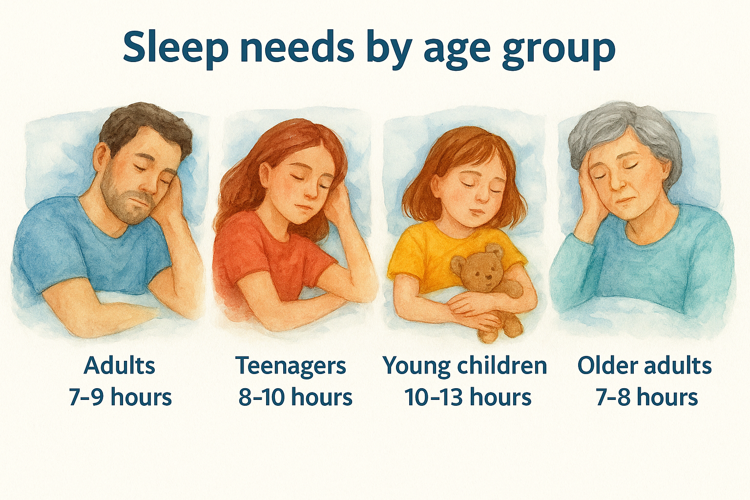 Sleep needs by age group