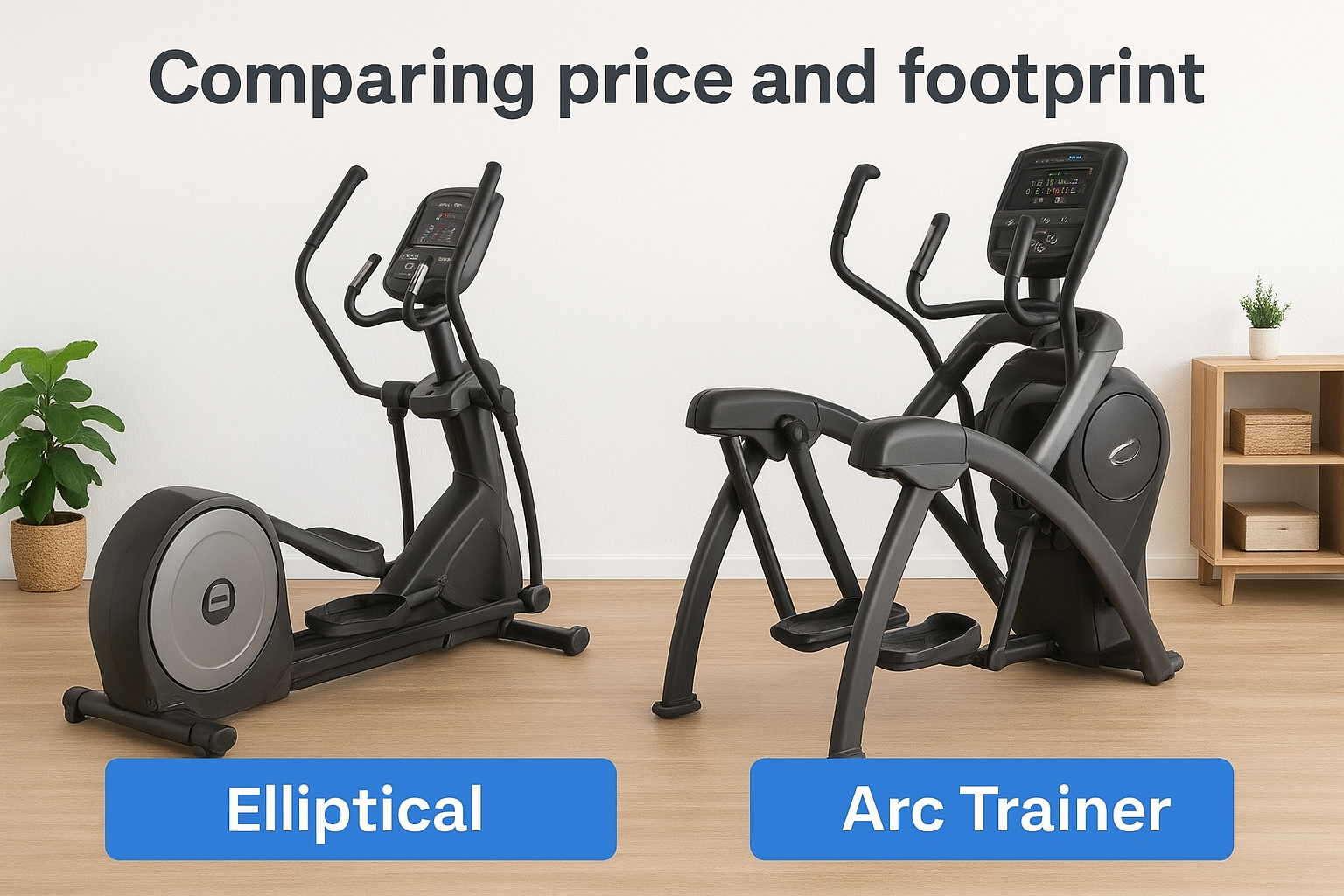 Comparing price and footprint