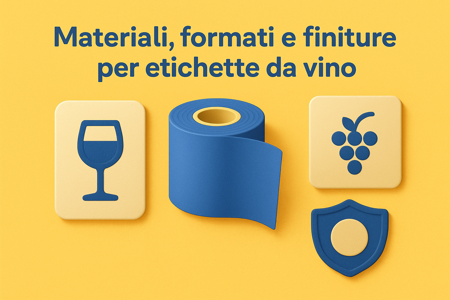 Materiali, formati e finiture per etichette da vino
