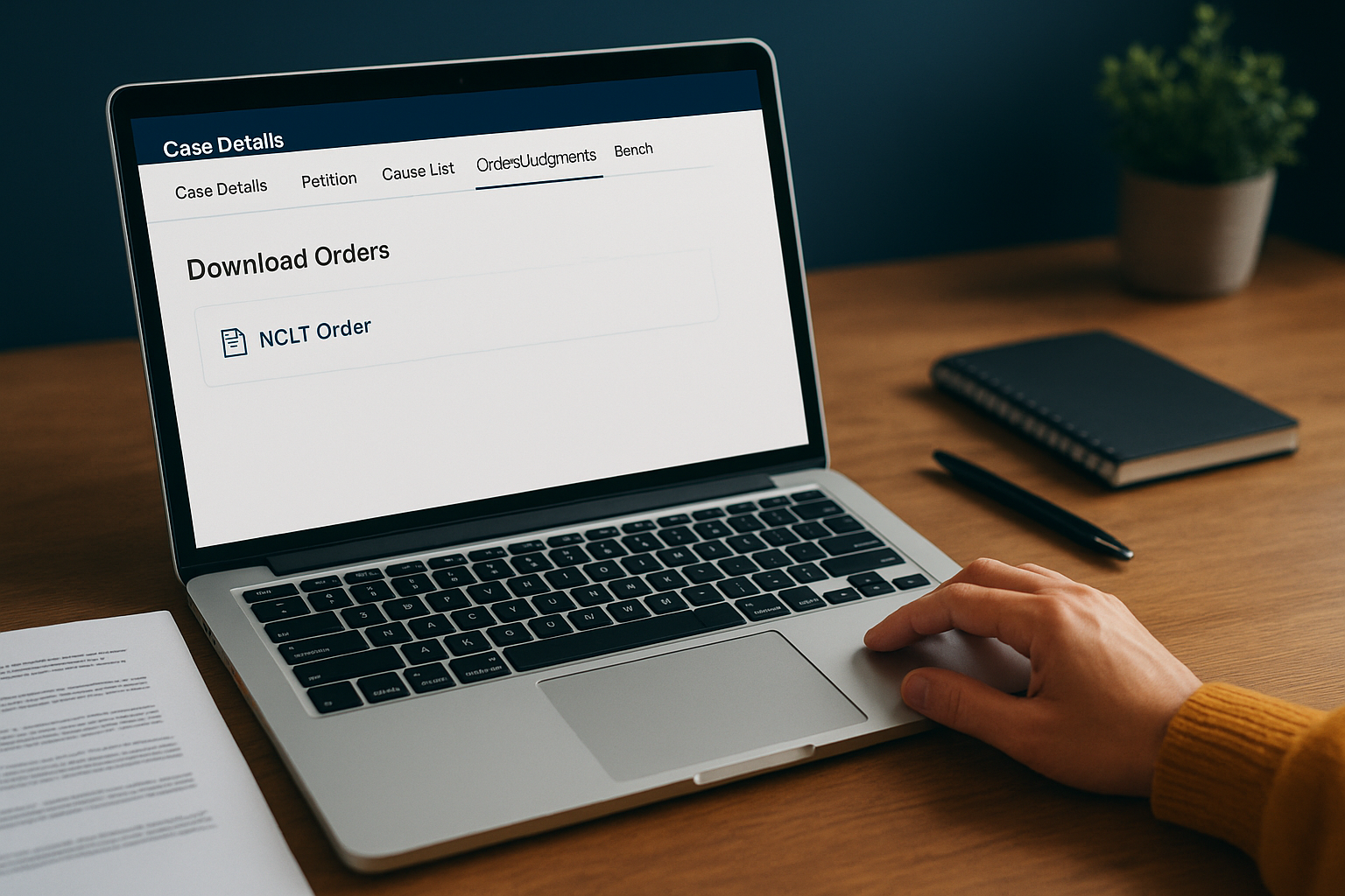 Step 4. Download NCLT orders and judgments
