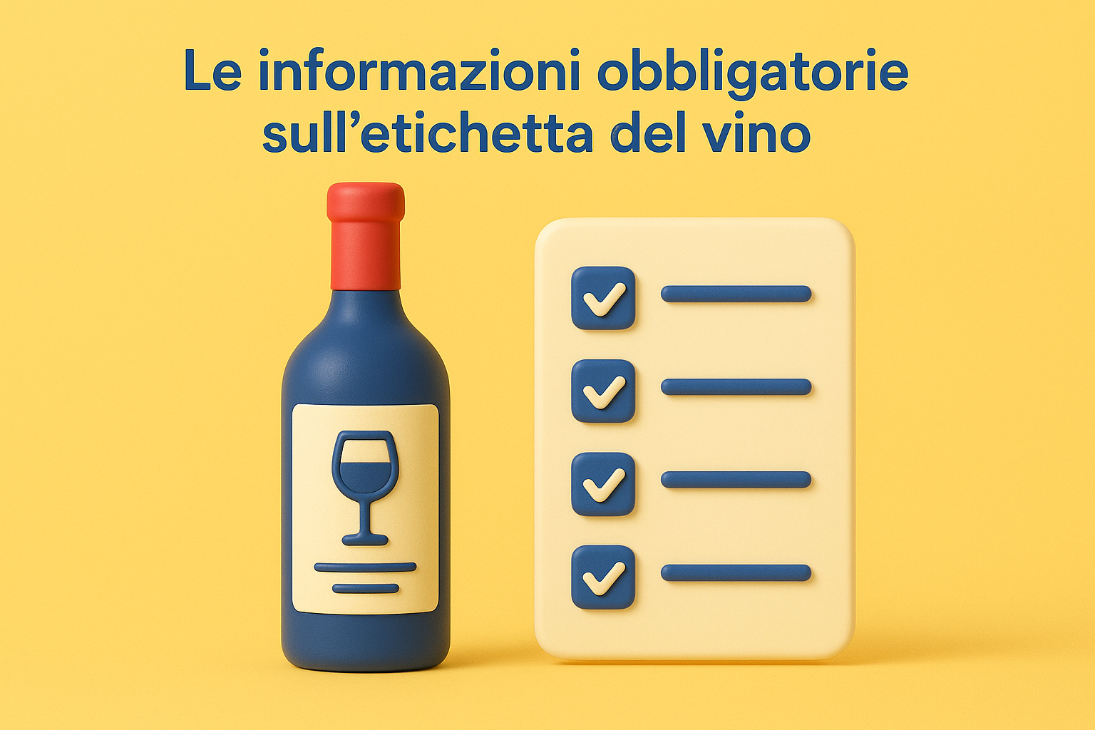 Le informazioni obbligatorie sull'etichetta del vino