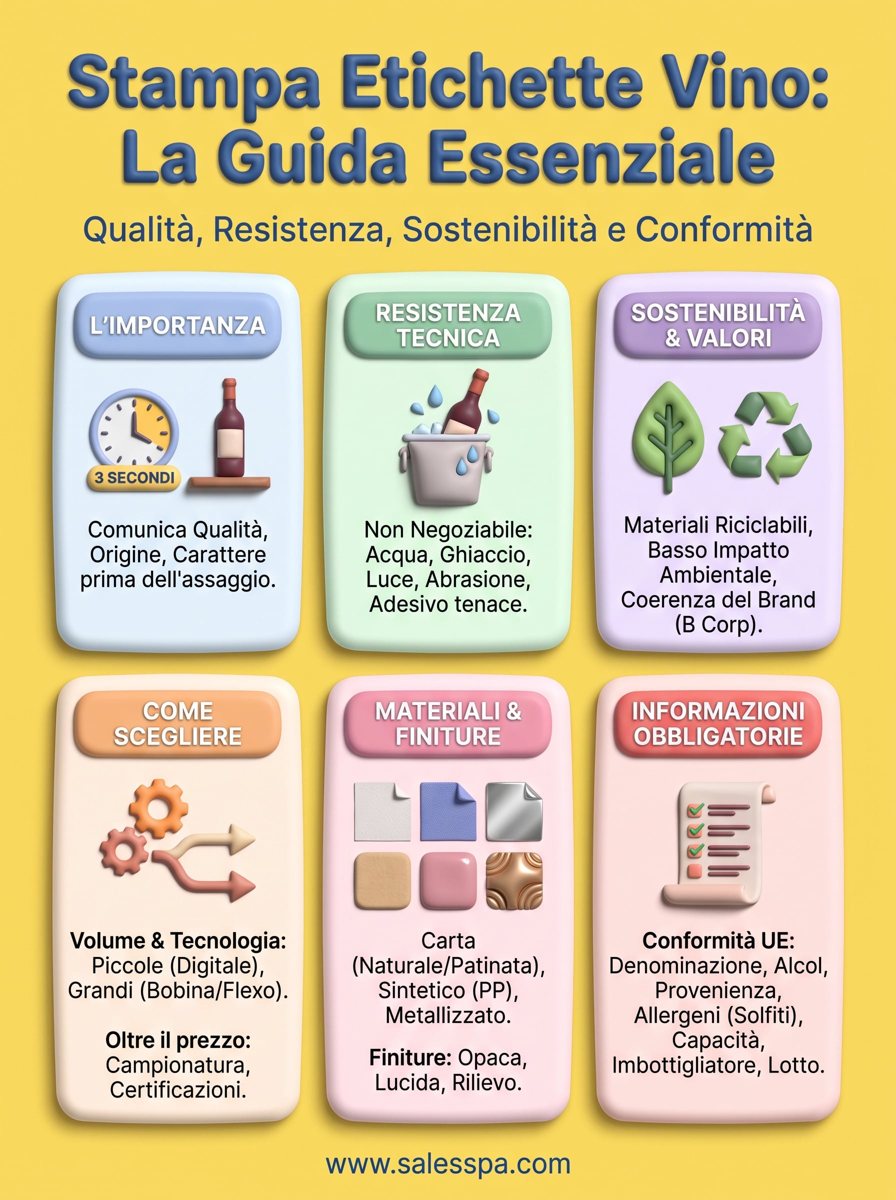 stampa etichette per vino infographic