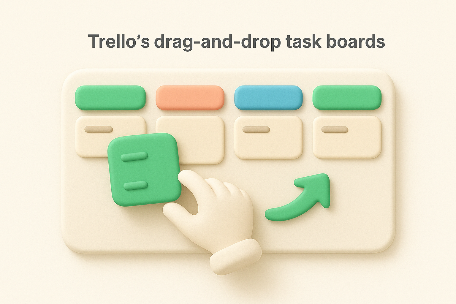 7. Trello's drag-and-drop task boards