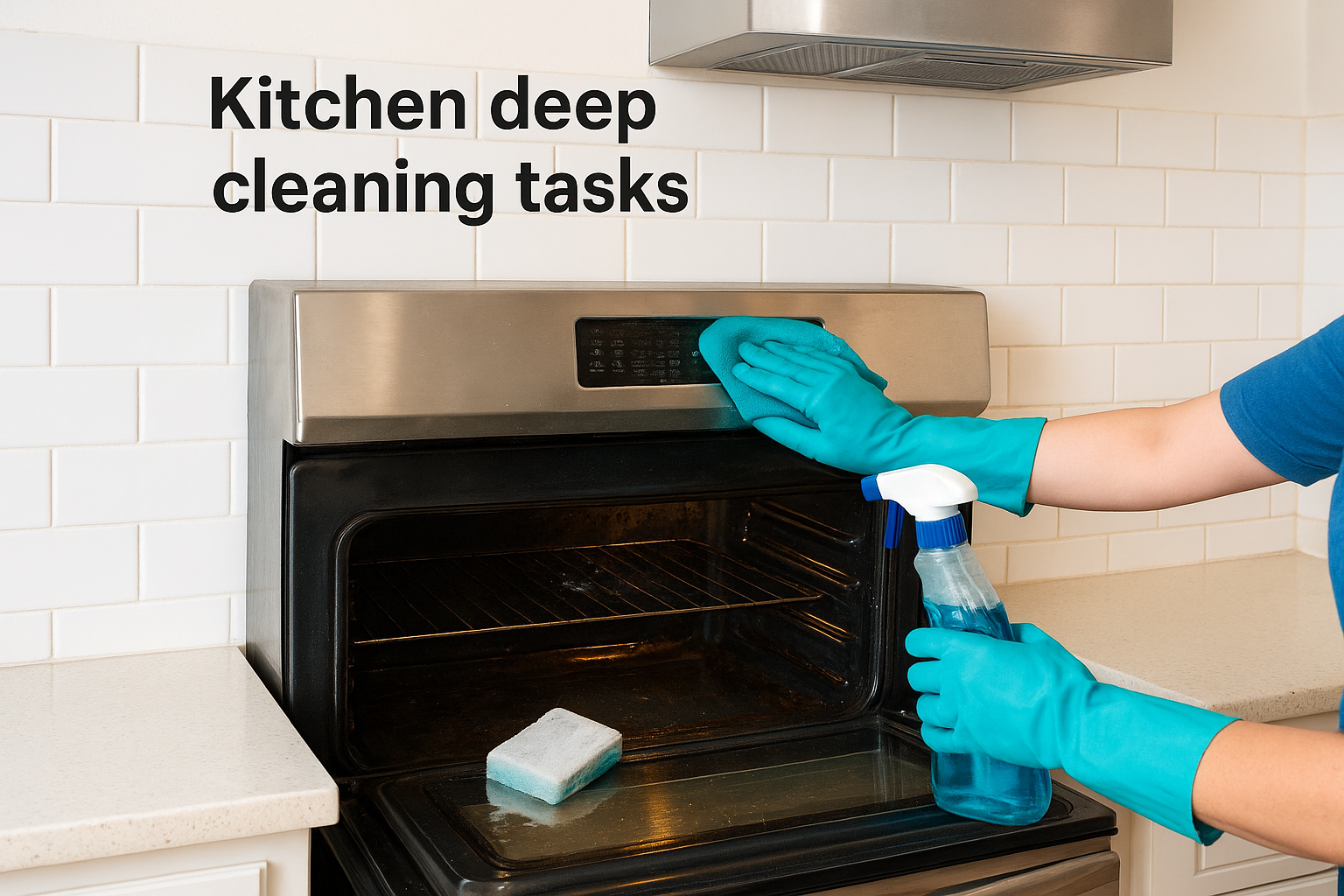 Kitchen deep cleaning tasks