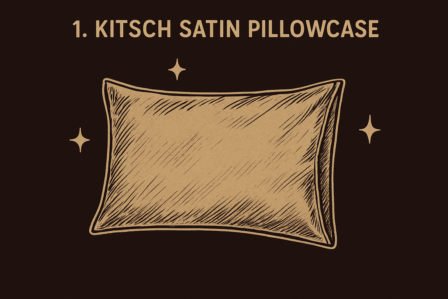 1. Kitsch satin pillowcase