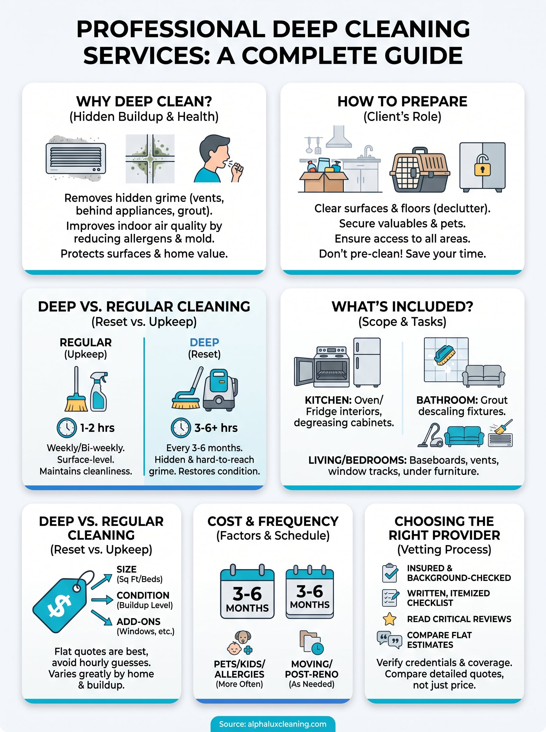deep cleaning services infographic