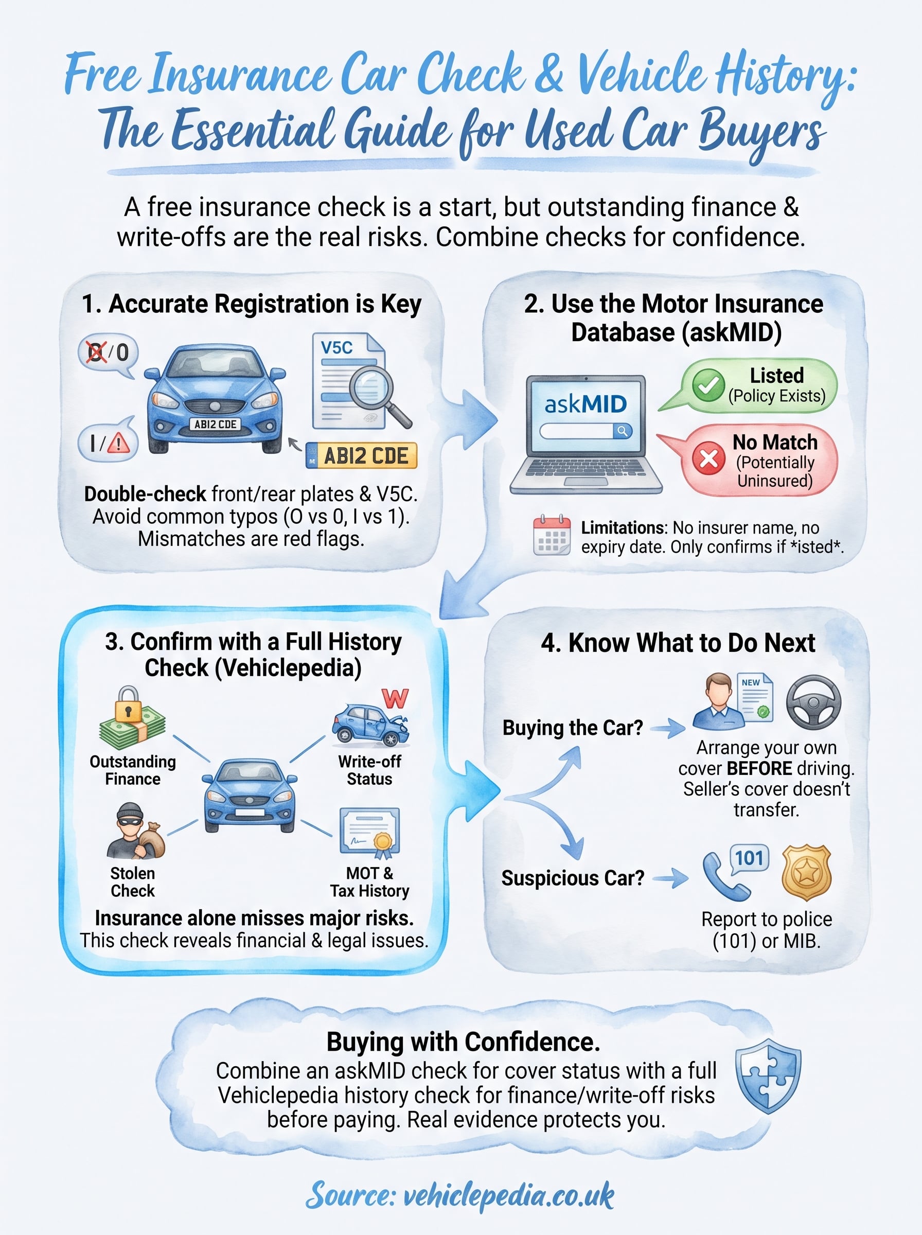 free insurance car check infographic