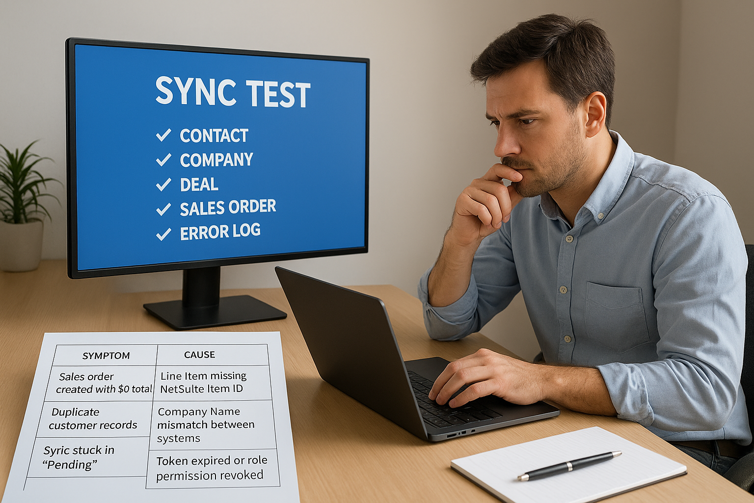 Step 6. Test the sync and fix common errors