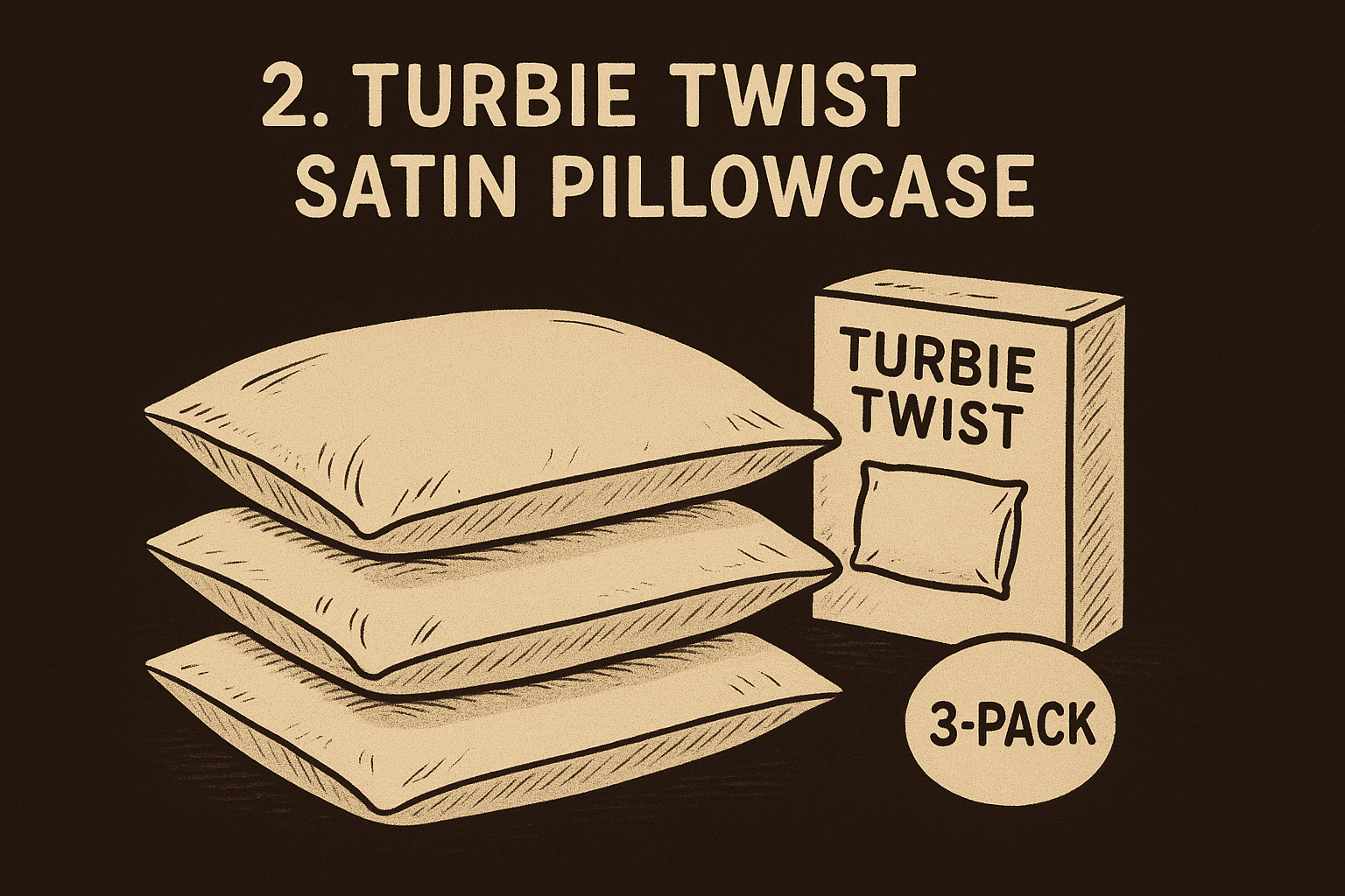 2. Turbie Twist satin pillowcase