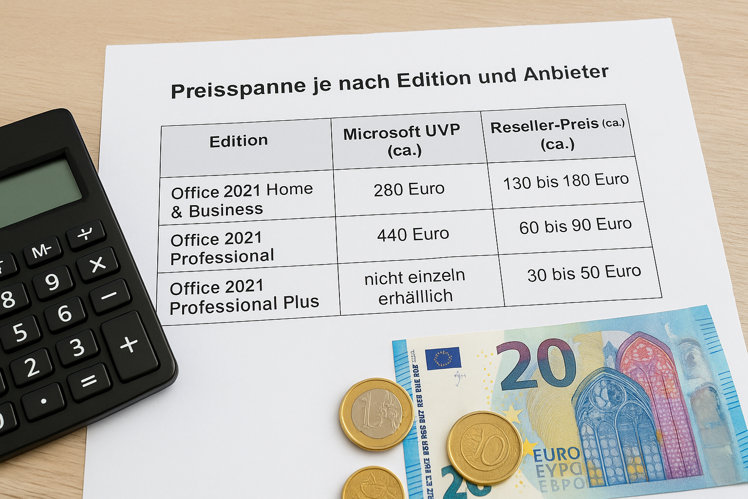 Preisspanne je nach Edition und Anbieter