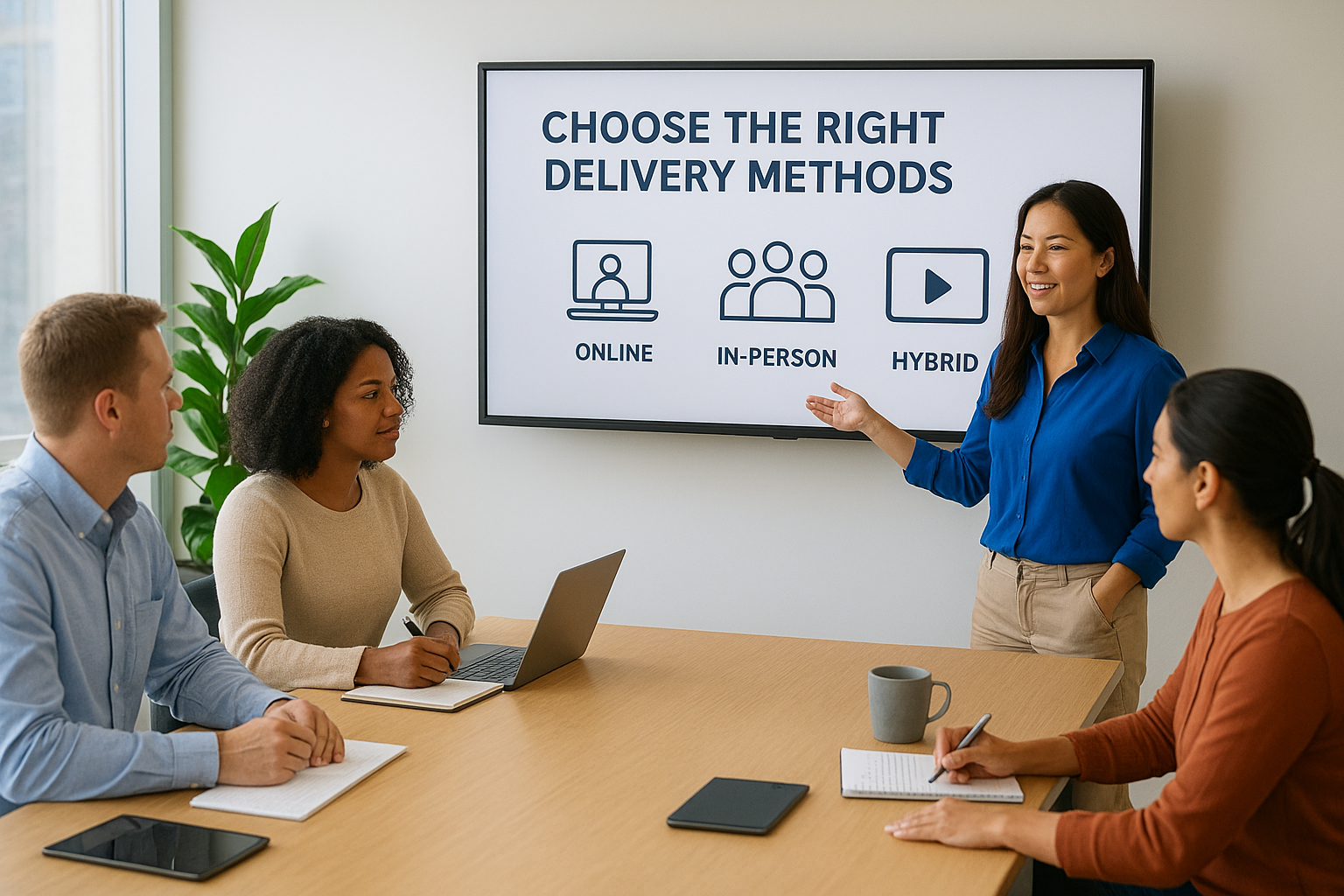 Choose the right delivery methods